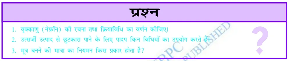 10th Biology Chapter 6 जैव प्रक्रम Question Answer