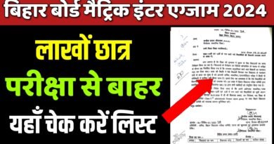 lakhon chhatr matric inter exam 2024 se bahar