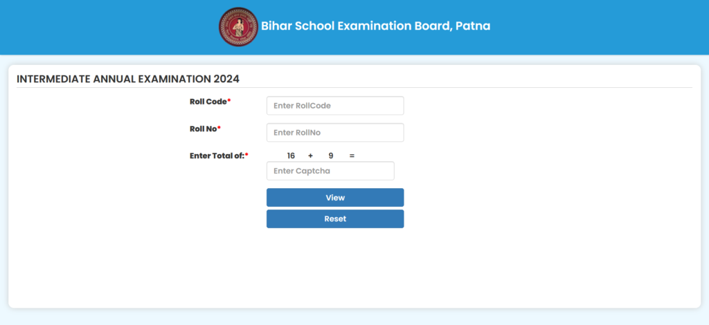 bihar board inter result 2024 download link